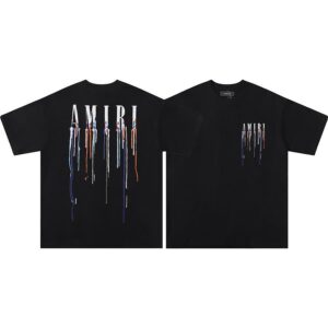 Noxx Чоловіча футболка Amiri, Чорний Noxx Чоловіча футболка Amiri, Чорний