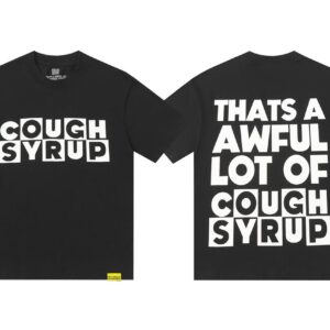 Noxx Чоловічі футболки THAT'S A AWFUL LOT OF COUGHSYRUP, Чорний Noxx Чоловічі футболки THAT'S A AWFUL LOT OF COUGHSYRUP, Чорний