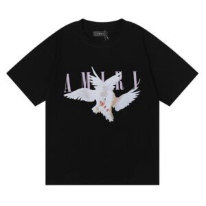 Noxx Чоловіча футболка Amiri, Чорний Noxx Чоловіча футболка Amiri, Чорний