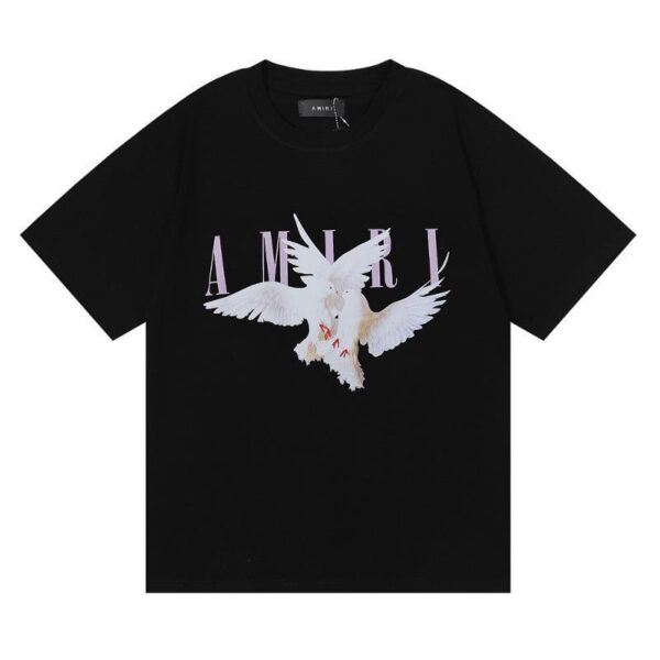 Noxx Чоловіча футболка Amiri, Чорний Noxx Чоловіча футболка Amiri, Чорний