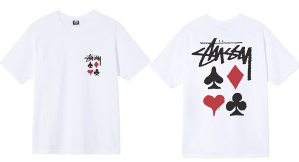 Noxx Чоловіча футболка STUSSY, Білий Noxx Чоловіча футболка STUSSY, Білий