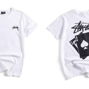Noxx Чоловіча футболка STUSSY, Білий Noxx Чоловіча футболка STUSSY, Білий