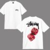 Noxx Чоловіча футболка STUSSY, Білий Noxx Чоловіча футболка STUSSY, Білий