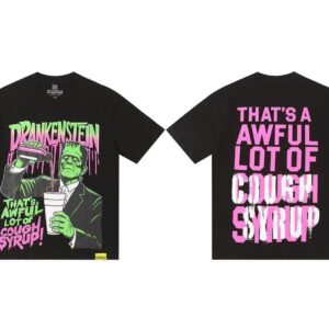 Noxx Чоловічі футболки THAT'S A AWFUL LOT OF COUGHSYRUP, Чорний Noxx Чоловічі футболки THAT'S A AWFUL LOT OF COUGHSYRUP, Чорний