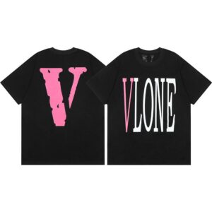 Noxx Чоловіча футболка з принтом VLONE, Чорний Noxx Чоловіча футболка з принтом VLONE, Чорний