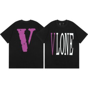 Noxx Чоловіча футболка з принтом VLONE, Чорний Noxx Чоловіча футболка з принтом VLONE, Чорний