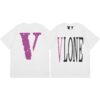 Noxx Чоловіча футболка з принтом VLONE, Білий Noxx Чоловіча футболка з принтом VLONE, Білий