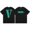 Noxx Чоловіча футболка з принтом VLONE, Чорний