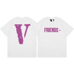 Noxx Чоловіча футболка з принтом VLONE, Білий Noxx Чоловіча футболка з принтом VLONE, Білий