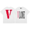 Noxx Чоловіча футболка з принтом VLONE, Білий Noxx Чоловіча футболка з принтом VLONE, Білий