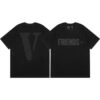 Noxx Чоловіча футболка з принтом VLONE, Чорний