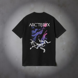 Noxx Чоловіча футболка з принтом Arcteryx, Чорний Noxx Чоловіча футболка з принтом Arcteryx, Чорний
