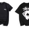Noxx Чоловіча футболка з принтом Stussy , Чорний Noxx Чоловіча футболка з принтом Stussy , Чорний