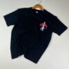 Noxx Чоловіча футболка з принтом Stussy, Чорний Noxx Чоловіча футболка з принтом Stussy, Чорний
