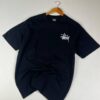 Noxx Чоловіча футболка з принтом Stussy, Чорний Noxx Чоловіча футболка з принтом Stussy, Чорний