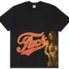 Noxx Чоловіча футболка з принтом Supreme x HYSTERIC GLAMOUR Fuck, Чорний Noxx Чоловіча футболка з принтом Supreme x HYSTERIC GLAMOUR Fuck, Чорний