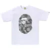 Noxx Чоловіча футболка з принтом Bape, Білий Noxx Чоловіча футболка з принтом Bape, Білий