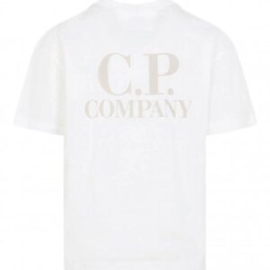 Noxx Чоловіча футболка з принтом CP COMPANY, Білий Noxx Чоловіча футболка з принтом CP COMPANY, Білий