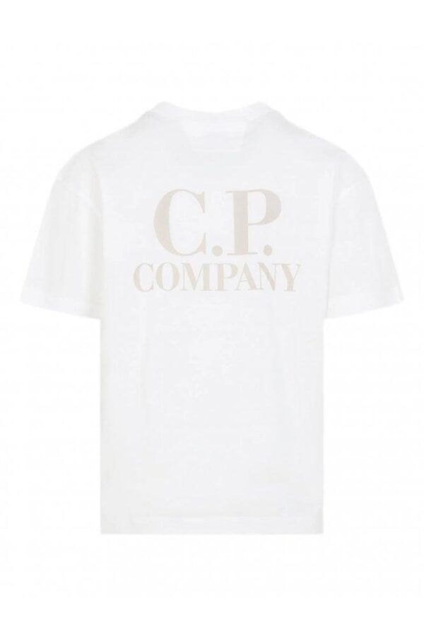Noxx Чоловіча футболка з принтом CP COMPANY, Білий Noxx Чоловіча футболка з принтом CP COMPANY, Білий