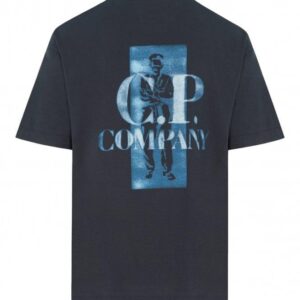 Noxx Чоловіча футболка з принтом CP COMPANY, Чорний Noxx Чоловіча футболка з принтом CP COMPANY, Чорний