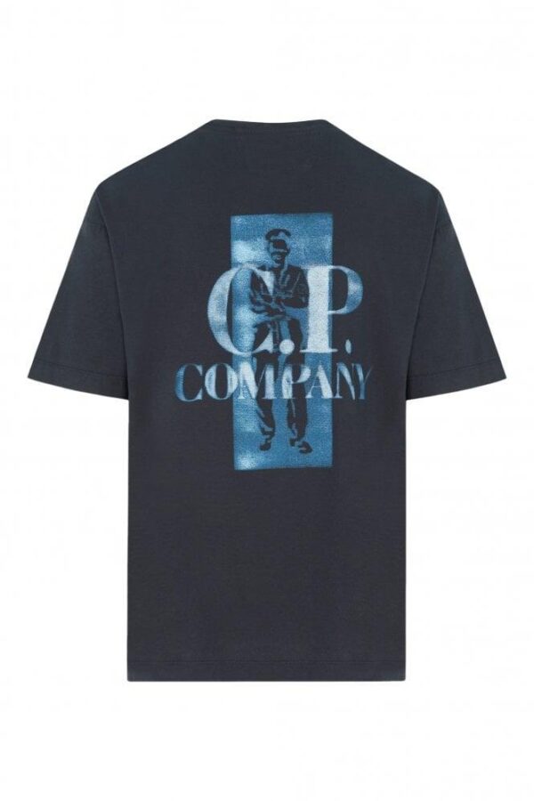 Noxx Чоловіча футболка з принтом CP COMPANY, Чорний Noxx Чоловіча футболка з принтом CP COMPANY, Чорний
