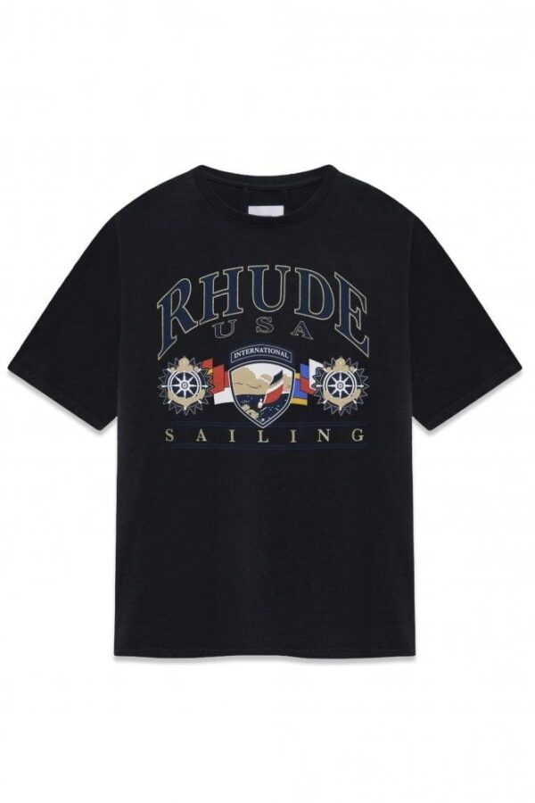 Noxx Чоловіча футболка з принтом RHUDE, Чорний