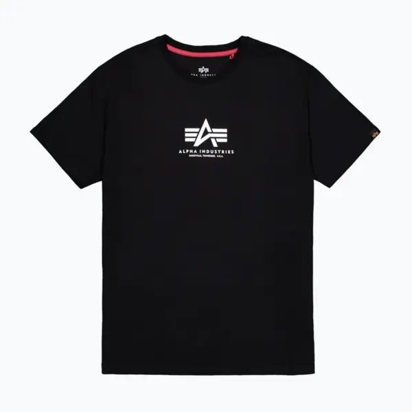 Noxx Чоловіча футболка з принтом Alpha Industries, Чорний
