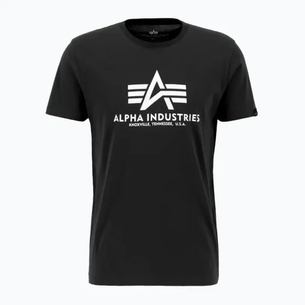 Noxx Чоловіча футболка з принтом Alpha Industries, Чорний