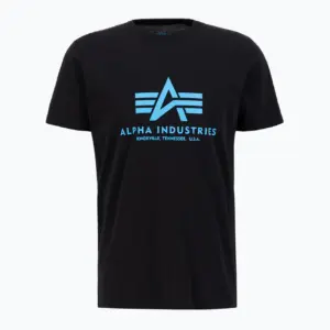 Noxx Чоловіча футболка з принтом Alpha Industries, Чорний Noxx Чоловіча футболка з принтом Alpha Industries, Чорний