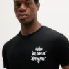 Noxx Чоловіча футболка з принтом Alpha Industries, Чорний Noxx Чоловіча футболка з принтом Alpha Industries, Чорний