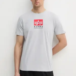 Noxx Чоловіча футболка з принтом Alpha Industries, Білий Noxx Чоловіча футболка з принтом Alpha Industries, Білий