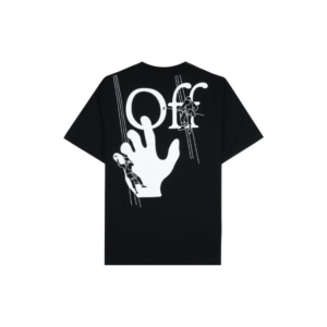 Noxx Чоловіча футболка з принтом Off-White, Чорний Noxx Чоловіча футболка з принтом Off-White, Чорний