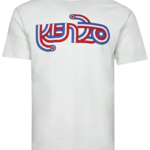 Noxx Чоловіча футболка з принтом Kenzo Target Classic Off White, Білий Noxx Чоловіча футболка з принтом Kenzo Target Classic Off White, Білий