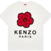 Noxx Чоловіча футболка з принтом Kenzo Boke Flower Classic Off White, Кремовий Noxx Чоловіча футболка з принтом Kenzo Boke Flower Classic Off White, Кремовий