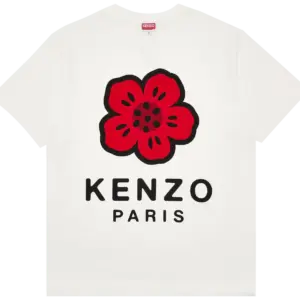 Noxx Чоловіча футболка з принтом Kenzo Boke Flower Classic Off White, Кремовий Noxx Чоловіча футболка з принтом Kenzo Boke Flower Classic Off White, Кремовий
