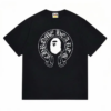 Noxx Чоловіча футболка з принтом Bape, Чорний Noxx Чоловіча футболка з принтом Bape, Чорний