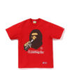 Noxx Чоловіча футболка з принтом Bape A Bathing Ape x Coca-Cola Ape, Червоний