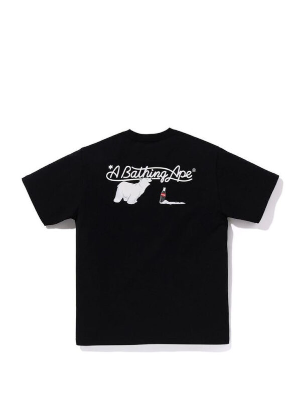 Noxx Чоловіча футболка з принтом Bape A Bathing Ape x Coca-Cola Ape, Чорний