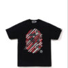 Noxx Чоловіча футболка з принтом Bape A Bathing Ape, Чорний