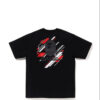 Noxx Чоловіча футболка з принтом Bape A Bathing Ape, Чорний