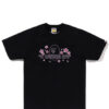 Noxx Чоловіча футболка з принтом Bape A Bathing Ape Sakura, Чорний