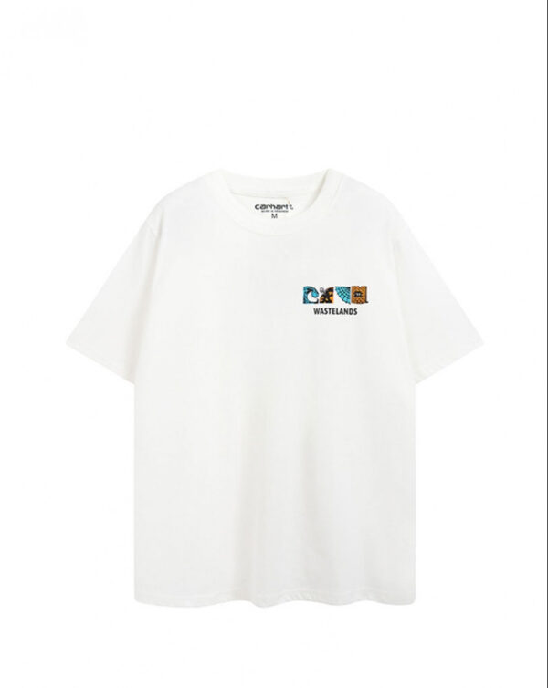 Noxx Чоловіча футболка з принтом Carhartt Wastelands, Білий Noxx Чоловіча футболка з принтом Carhartt Wastelands, Білий