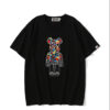 Noxx Чоловіча футболка з принтом Bape Aape by A BATHING APE x Medicom Toy Camo Bear, Чорний Noxx Чоловіча футболка з принтом Bape Aape by A BATHING APE x Medicom Toy Camo Bear, Чорний
