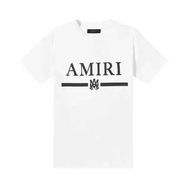 Noxx Чоловіча футболка з принтом Amiri MA, Білий Noxx Чоловіча футболка з принтом Amiri MA, Білий