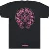 Noxx Чоловіча футболка з принтом Chrome Hearts, Чорний Noxx Чоловіча футболка з принтом Chrome Hearts, Чорний