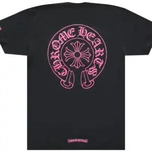 Noxx Чоловіча футболка з принтом Chrome Hearts, Чорний Noxx Чоловіча футболка з принтом Chrome Hearts, Чорний