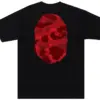 Noxx Чоловіча футболка з принтом BAPE Color Camo Big Ape, Чорний Noxx Чоловіча футболка з принтом BAPE Color Camo Big Ape, Чорний