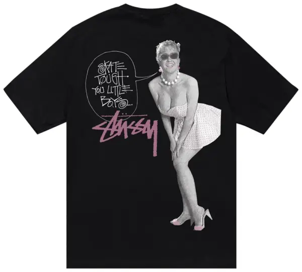 Noxx Чоловіча футболка з принтом Stussy Skate Tough, Чорний