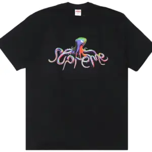 Noxx Чоловіча футболка з принтом Supreme Tentacles, Чорний Noxx Чоловіча футболка з принтом Supreme Tentacles, Чорний