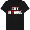 Noxx Чоловіча футболка з принтом Vlone x City Morgue Dog, Чорний Noxx Чоловіча футболка з принтом Vlone x City Morgue Dog, Чорний